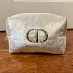Dior Shimmering Cream Pouch with Gold Logo